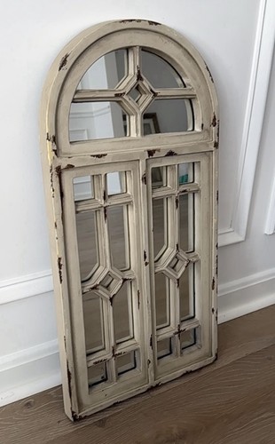 Arched window pane - window, wall
